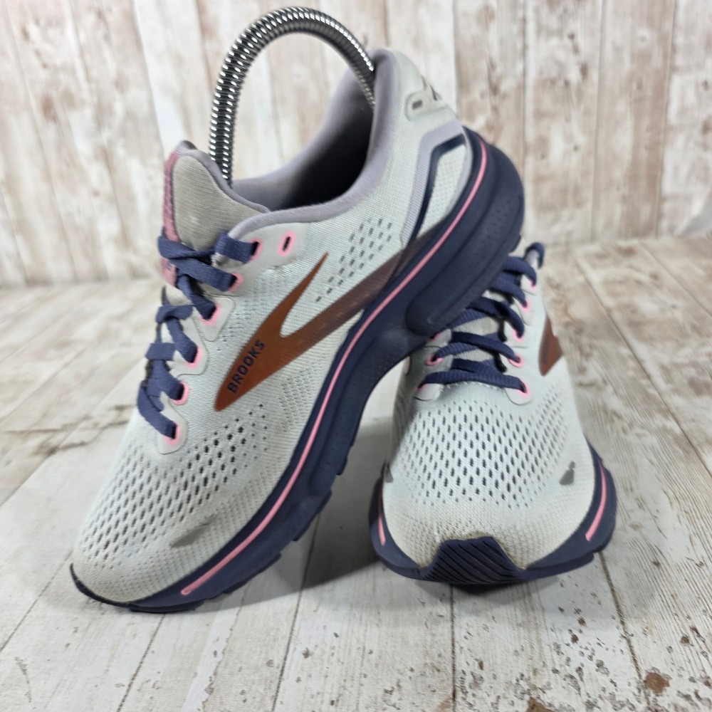 Brooks Ghost 15 Womens Running Shoes Wide D Oyster Pink Alloy Size 5.5 - Picture 5 of 8